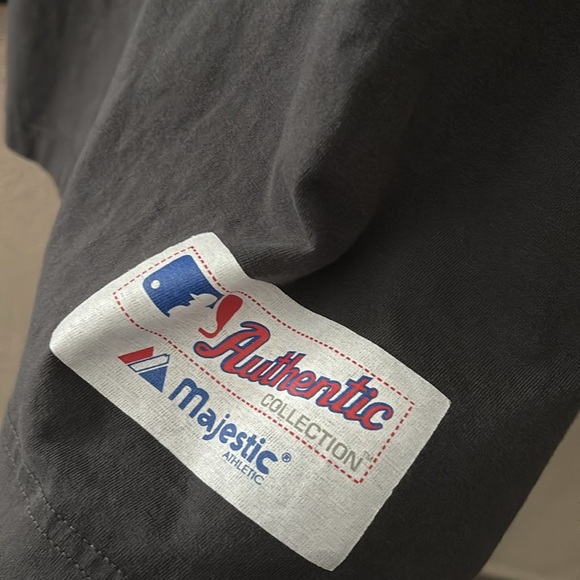 Mens Majestic Chicago Cubs Baseball MLB Cotton Short Sleeve TShirt, Gray, 5X - Picture 3 of 5